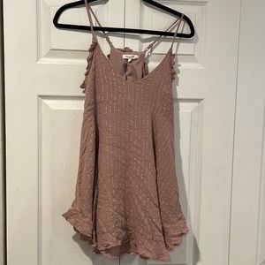 Used Honey Belle Shirt. Size Small. Cute beach cover up. Mauve.